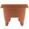 Bloem Modica Deck Rail Round Planter: 12" - Terra Cotta - Matte Finish, Fits Rail Sizes 3"-3.75", Durable Resin Pot, For Indoor and Outdoor Use, Gardening, 2 Gallon Capacity